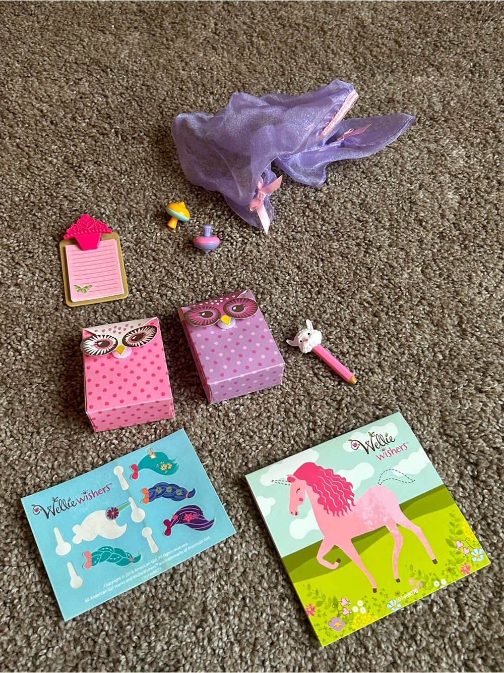 American Girl doll Wellie Wishers Fun & Games set